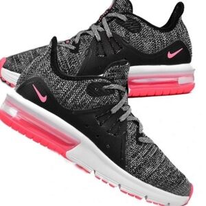 Nike Black and Pink Athletic Shoes